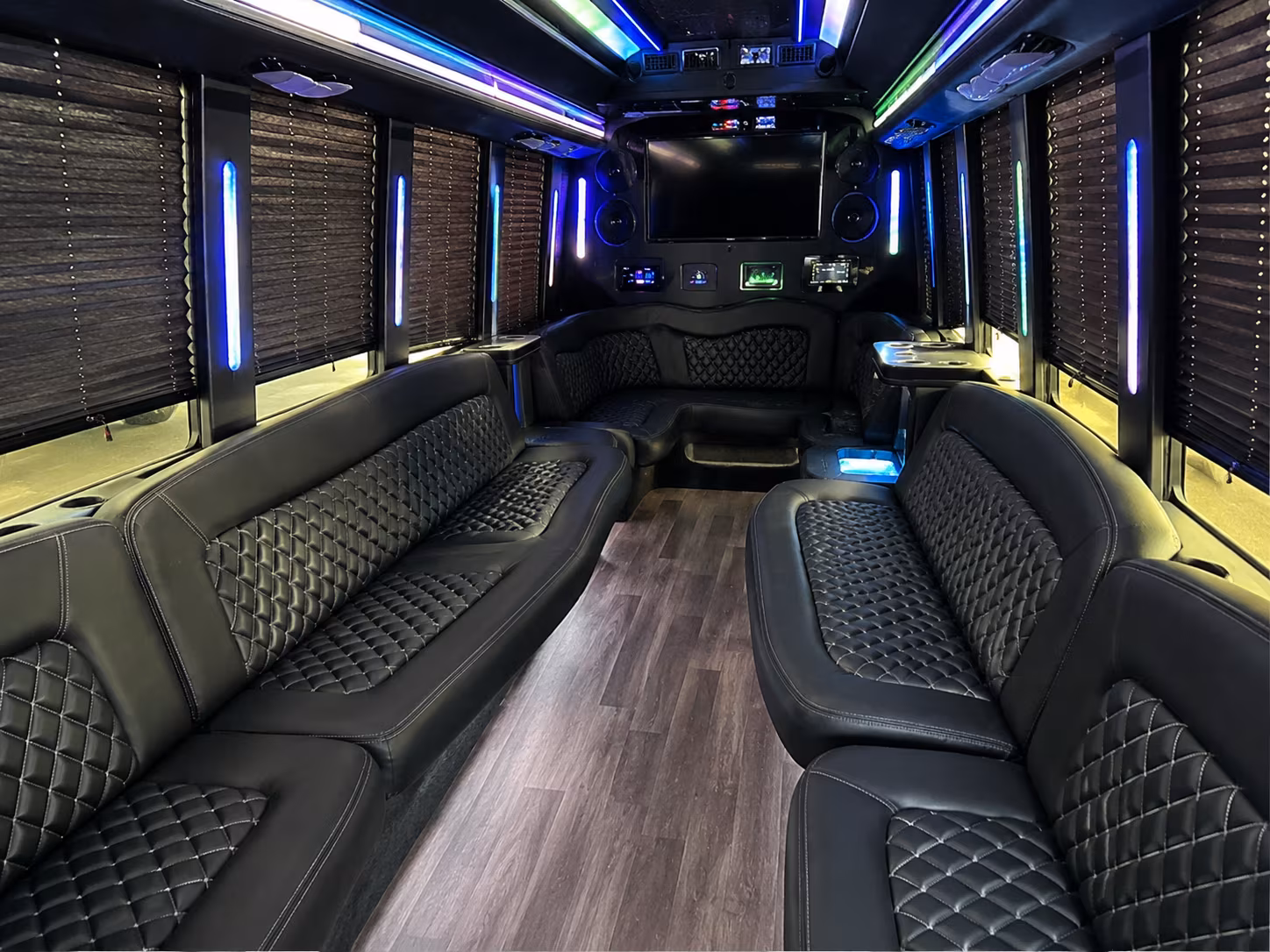 28 Passenger Party Bus Interior