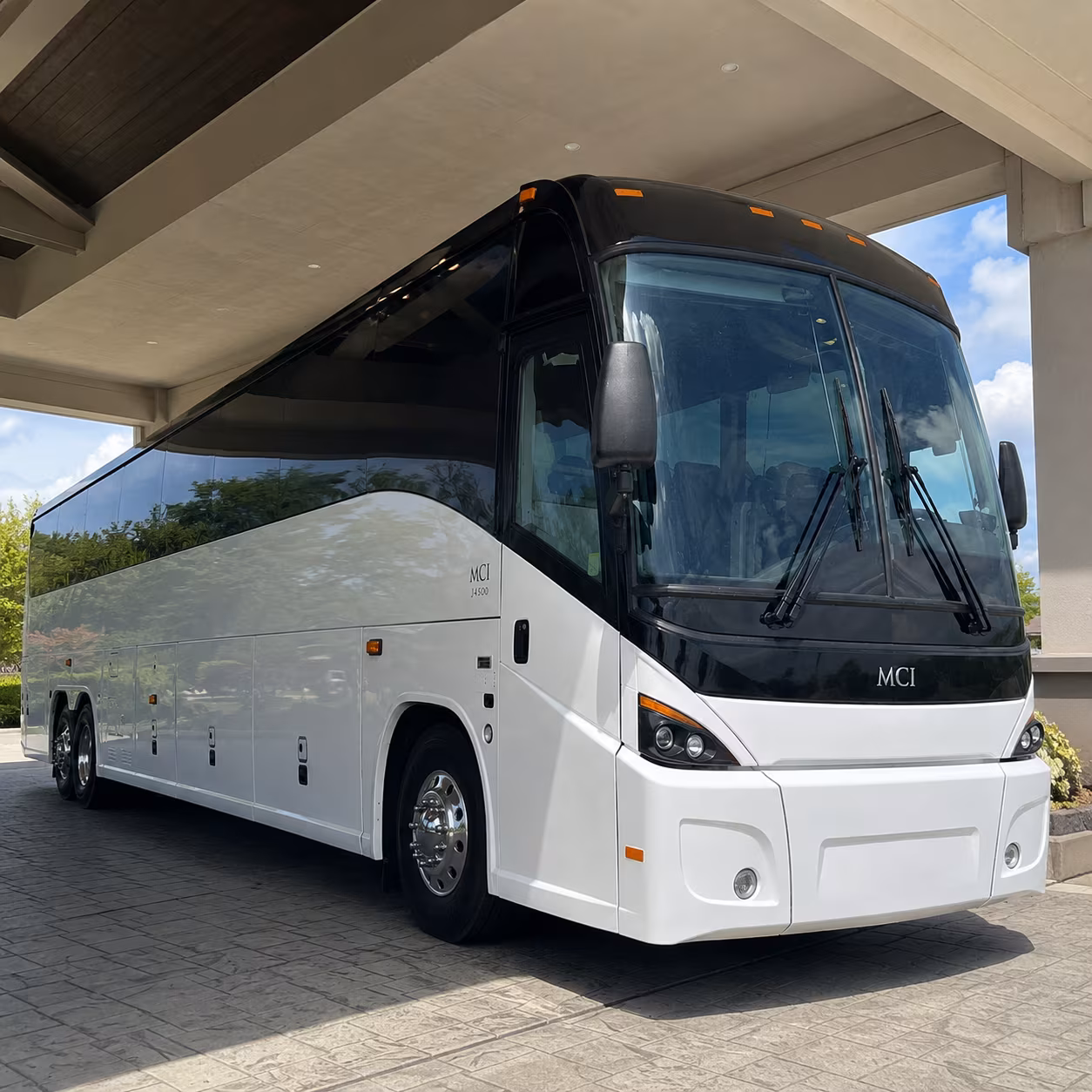Irvine Airport Shuttle & Transportation party bus exterior