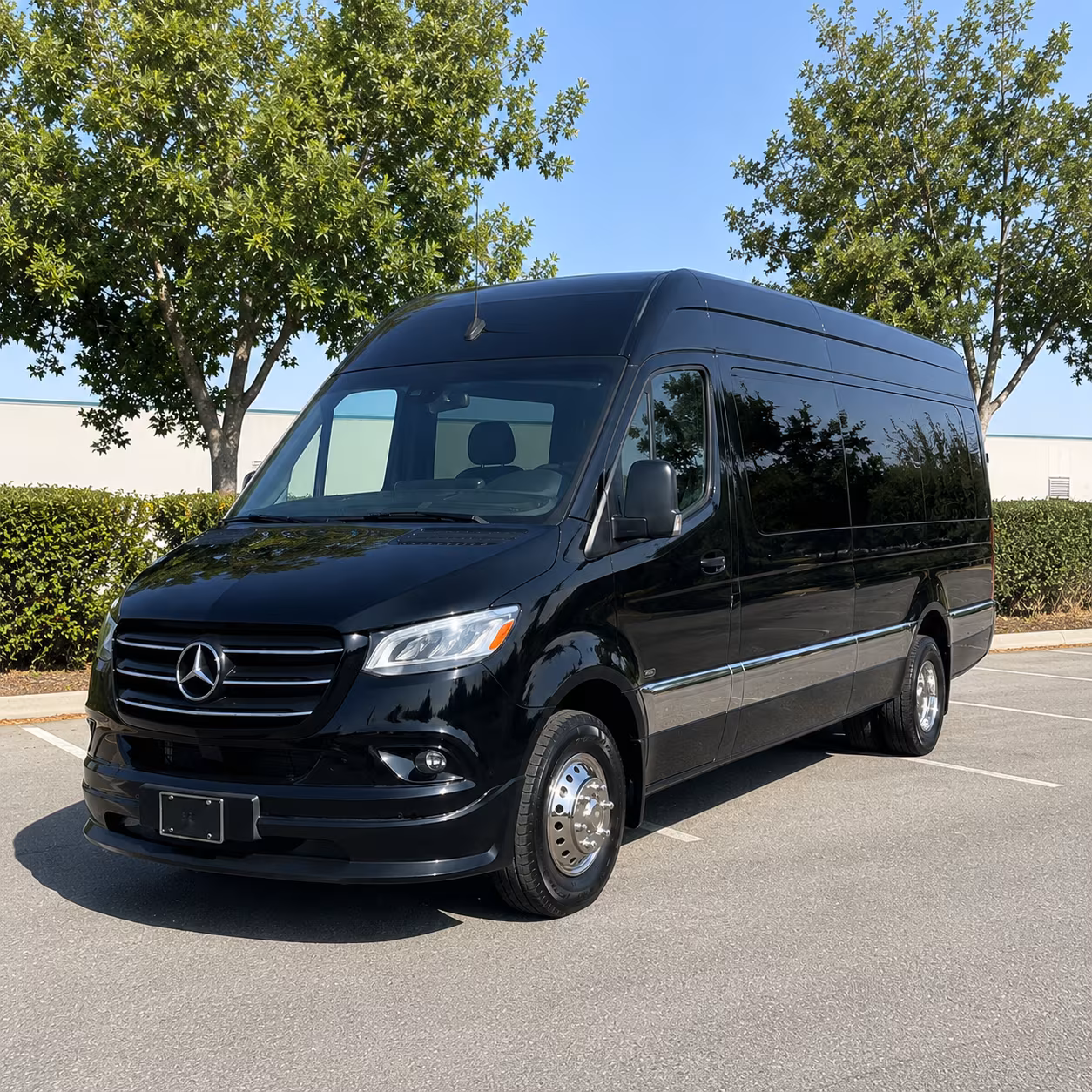 Irvine Airport Shuttle & Transportation party bus exterior