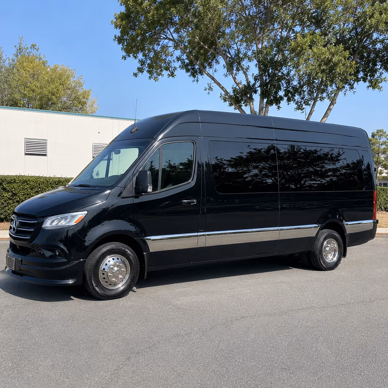 Irvine Airport Shuttle & Transportation party bus exterior
