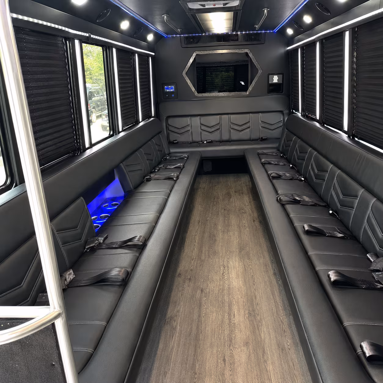 Irvine Bachelor & Bachelorette Transportation party bus exterior