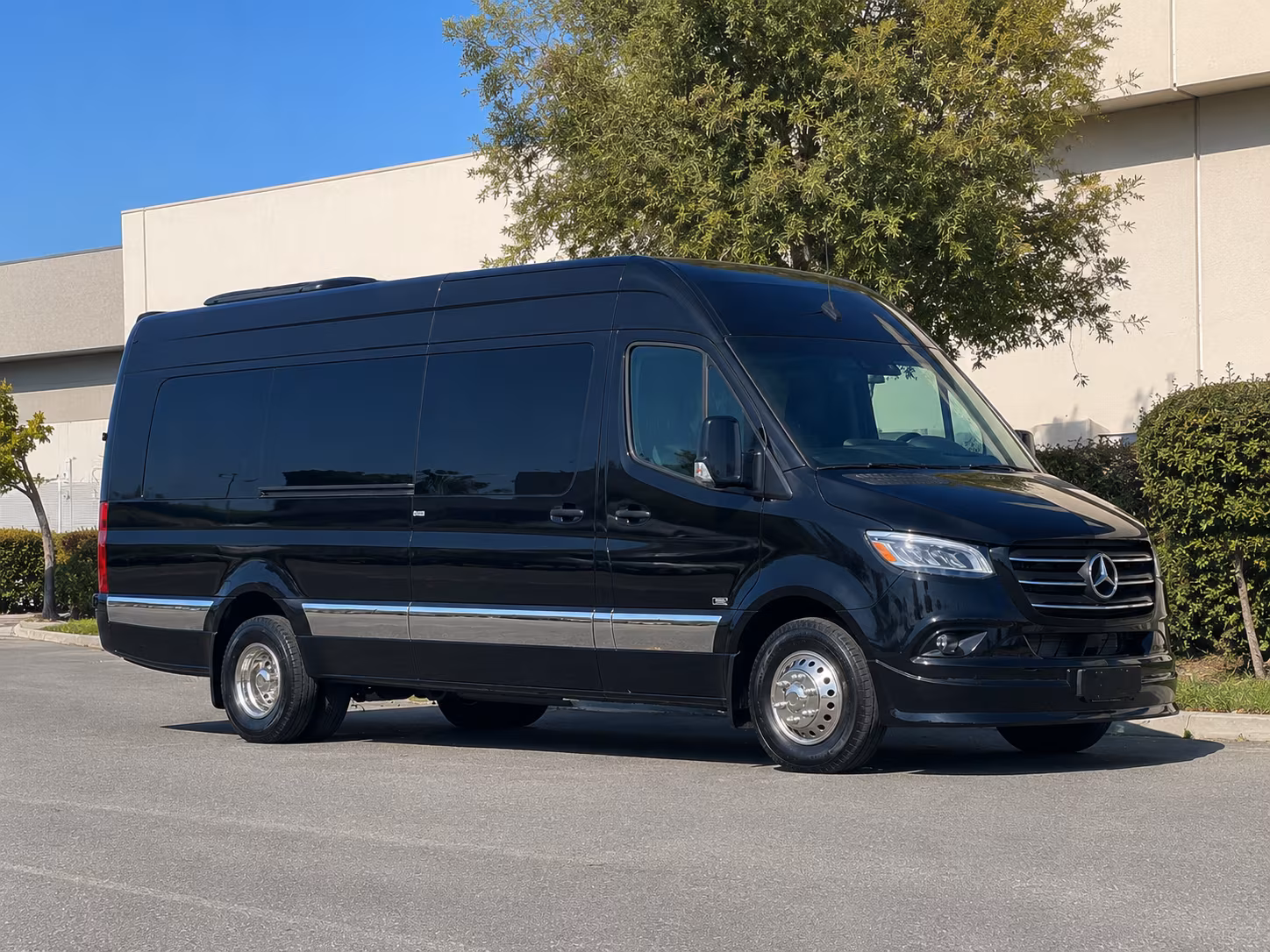 Irvine Corporate Transportation party bus exterior