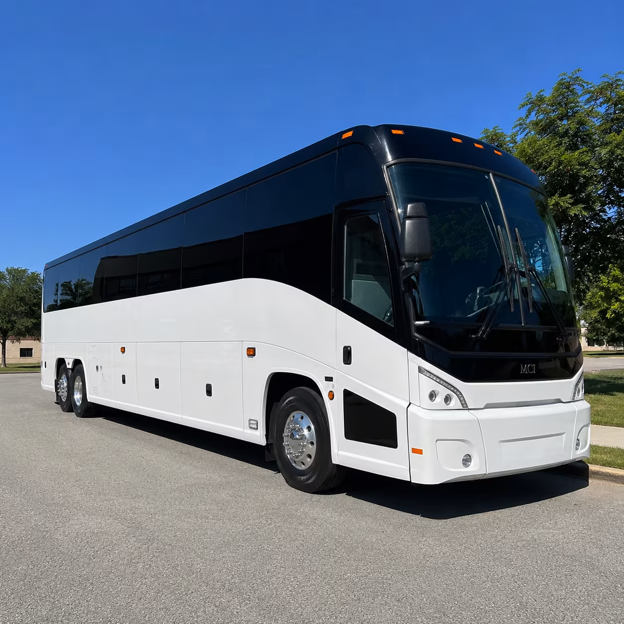 Irvine Corporate Transportation party bus exterior