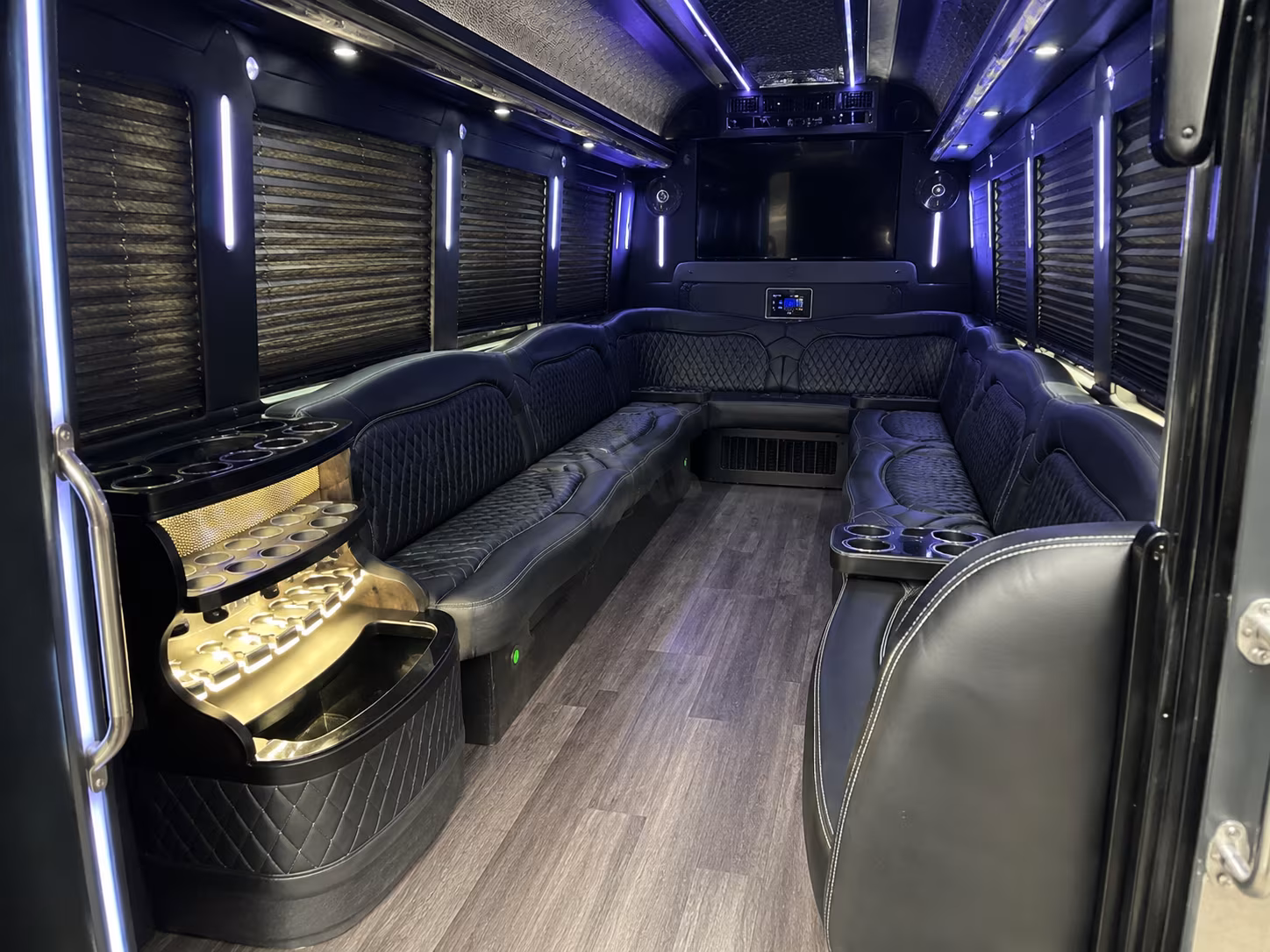 Irvine Prom & Homecoming Transportation party bus exterior