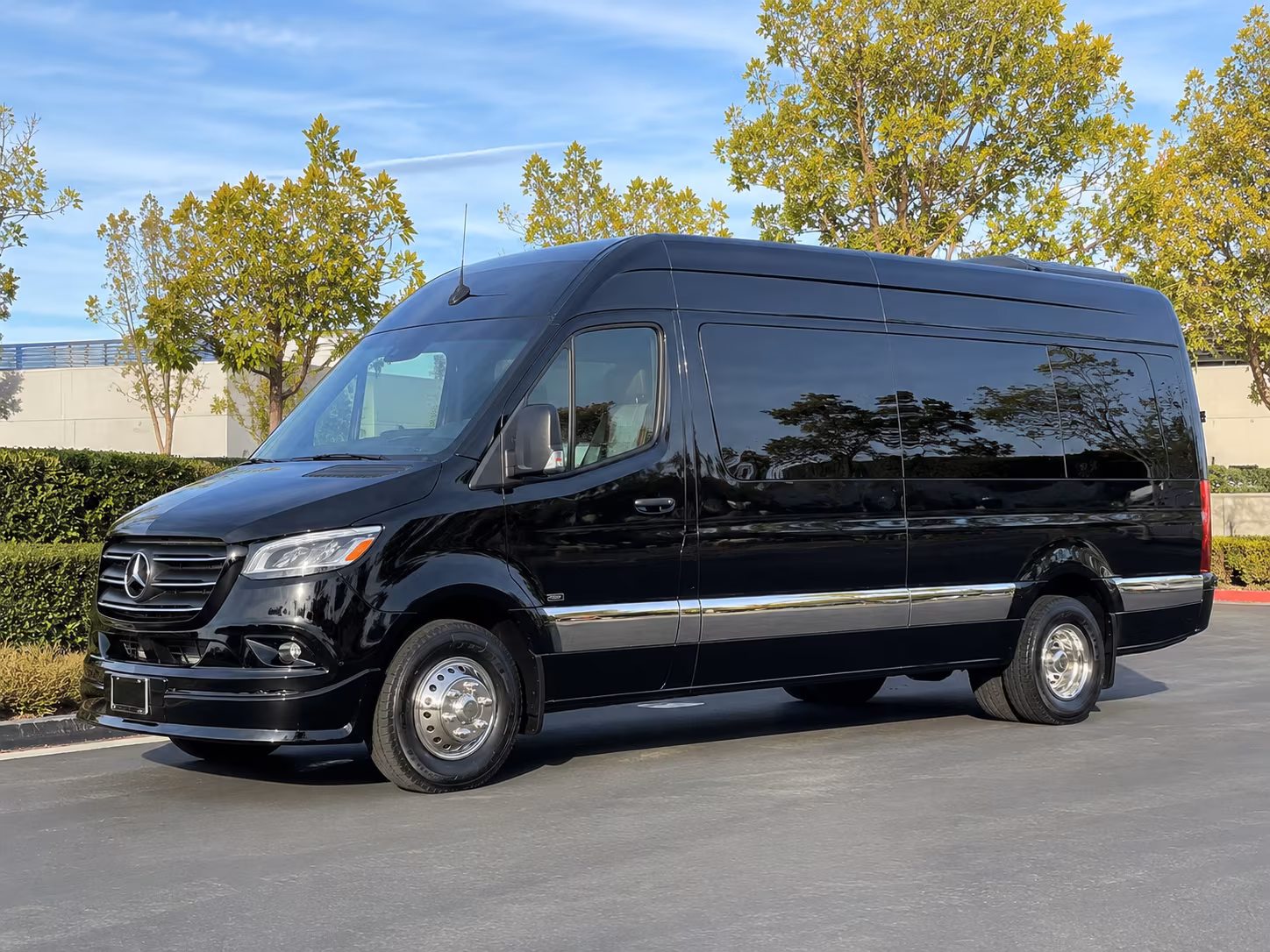 Irvine School Event Transportation party bus exterior