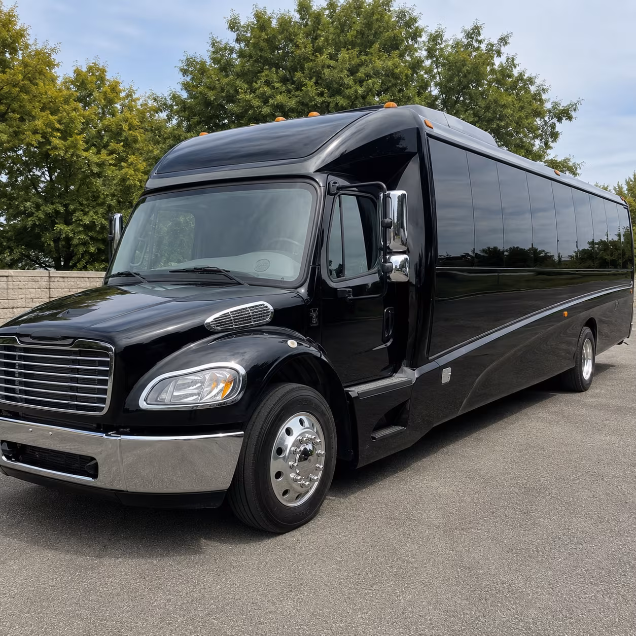 Irvine School Event Transportation party bus exterior