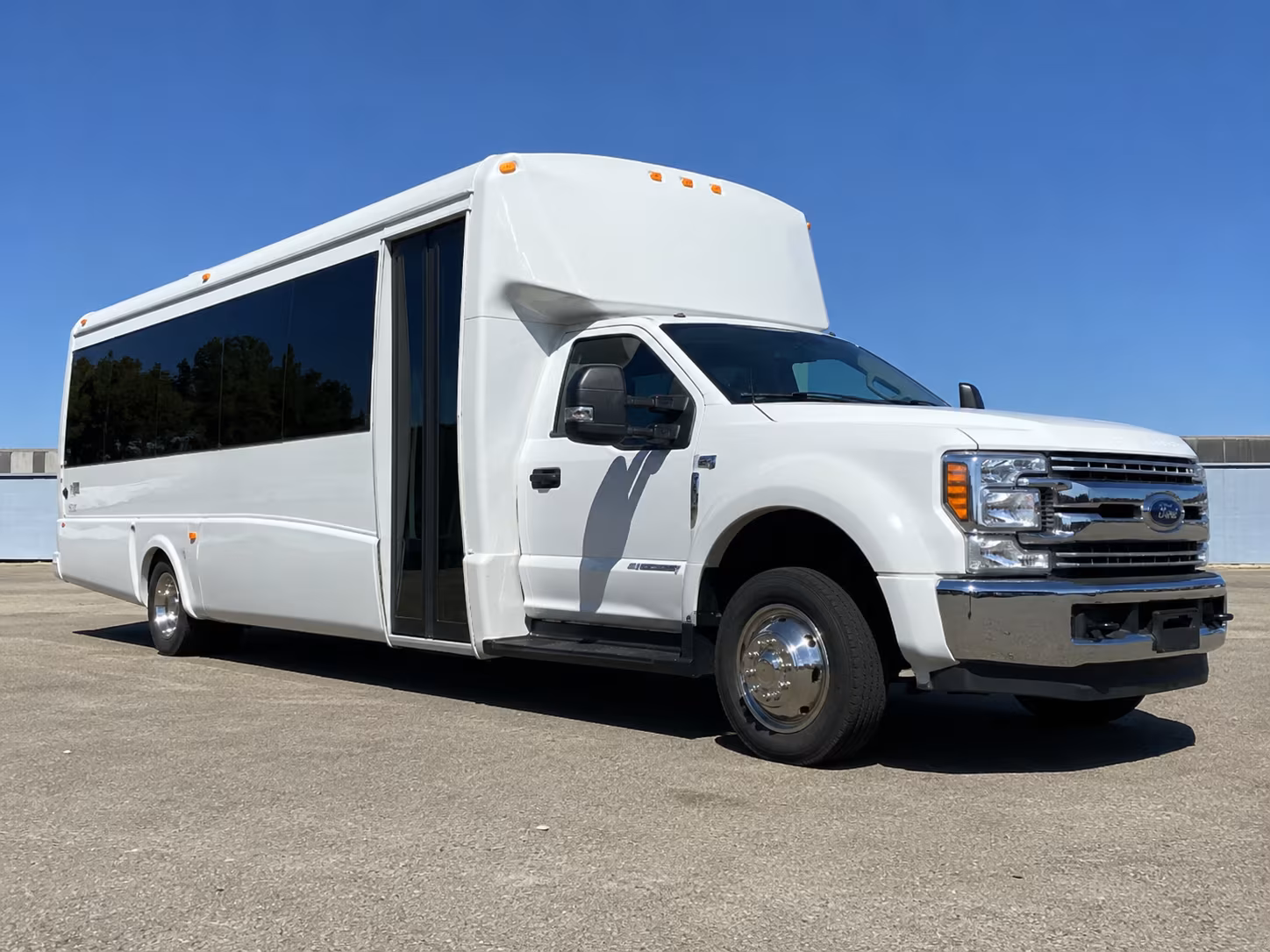Irvine School Event Transportation party bus exterior
