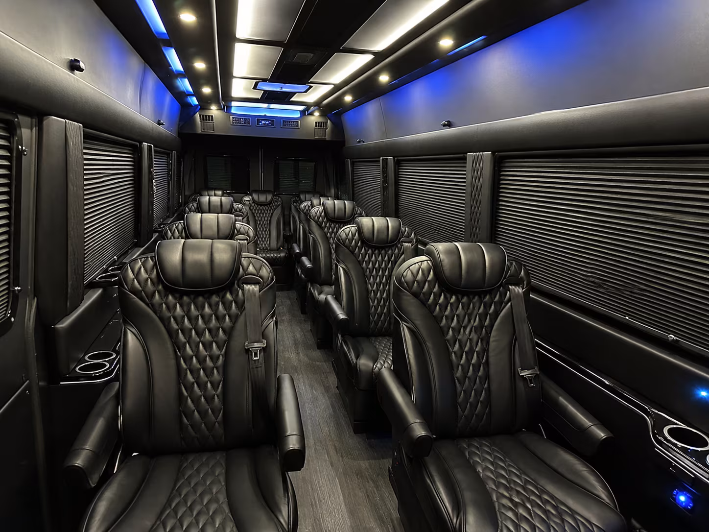 Irvine School Event Transportation party bus exterior