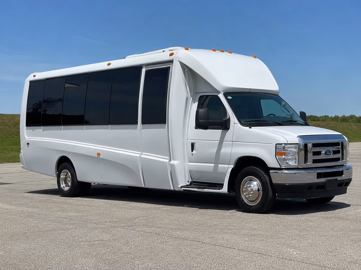 Irvine Wedding Transportation party bus exterior