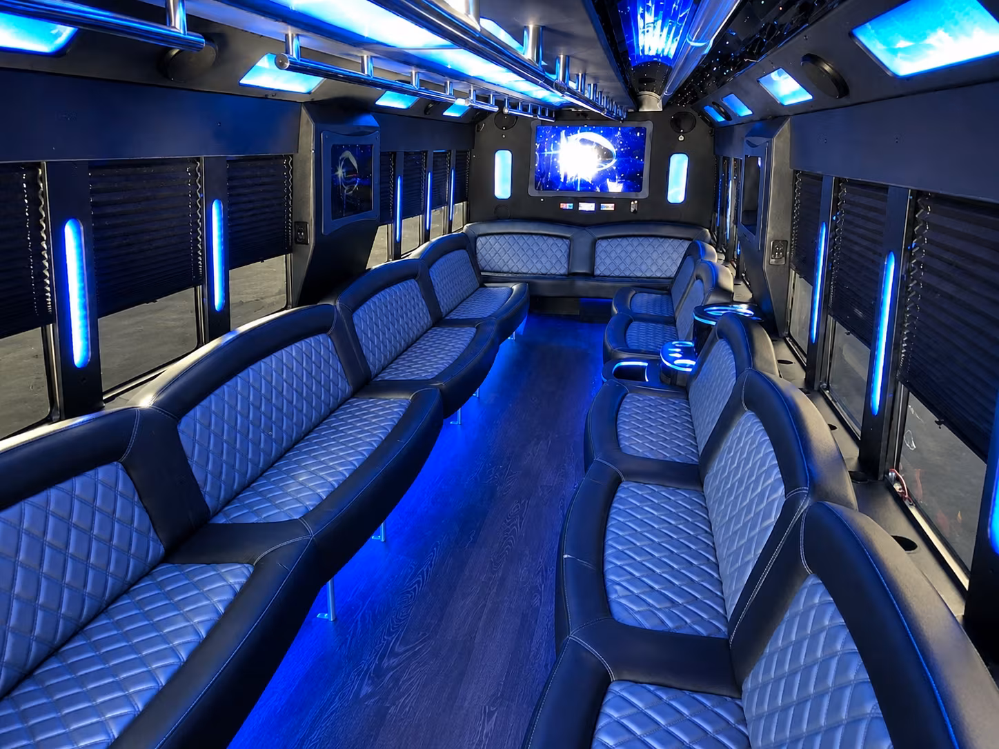 Irvine Winery Tour & Pub Crawl Transportation party bus exterior
