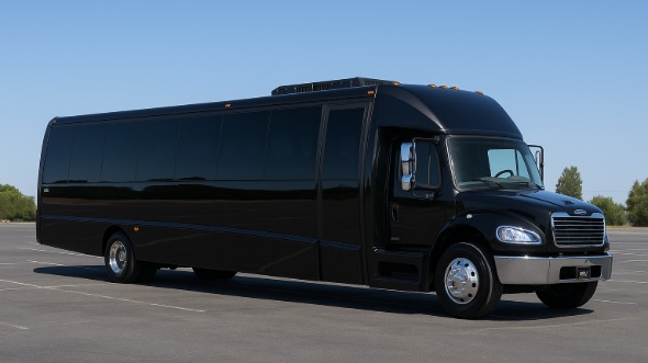 Exterior of Charter Bus Company Irvine's 35 Passenger Mini Bus in Irvine