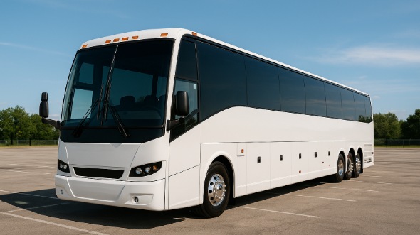 Exterior of Charter Bus Company Irvine's 44 Passenger Charter Bus in Irvine