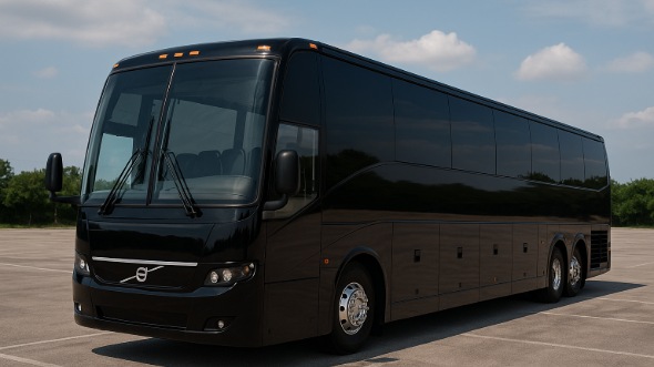 Exterior of Charter Bus Company Irvine's 46 Passenger Charter Bus in Irvine