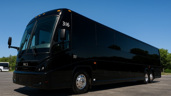 Exterior of Charter Bus Company Irvine's ADA Charter Bus in Irvine