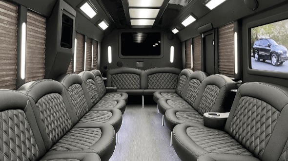 irvine 30 passenger party bus interior